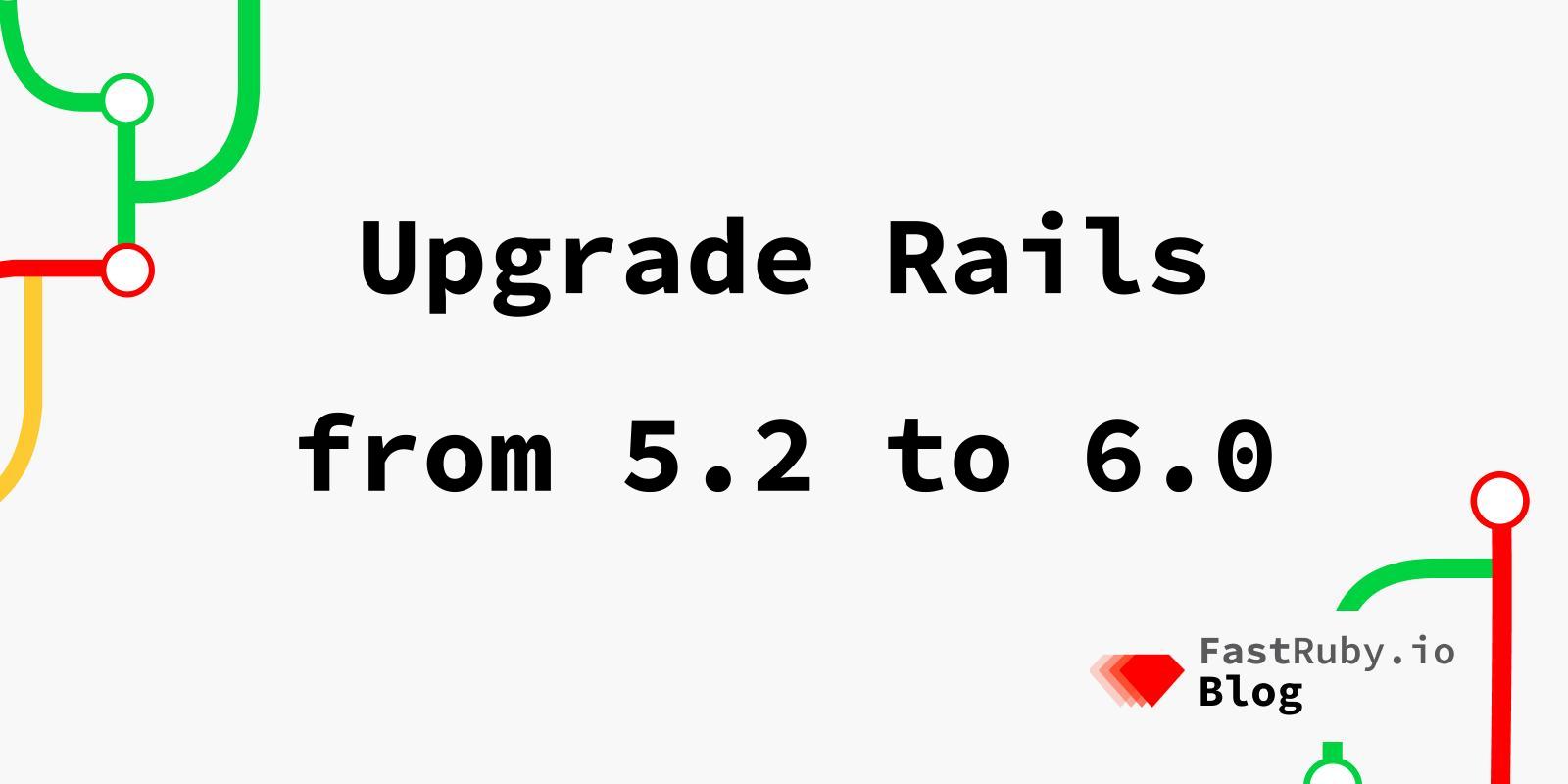 Upgrade Rails From 5 2 To 6 0 Fastruby Io Rails Upgrade Service