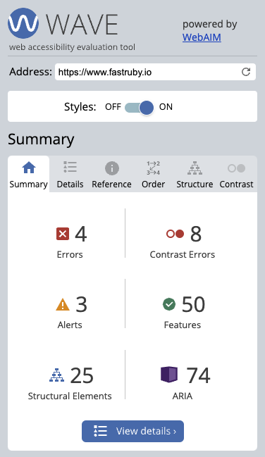 FastRuby.io's WAVE Report